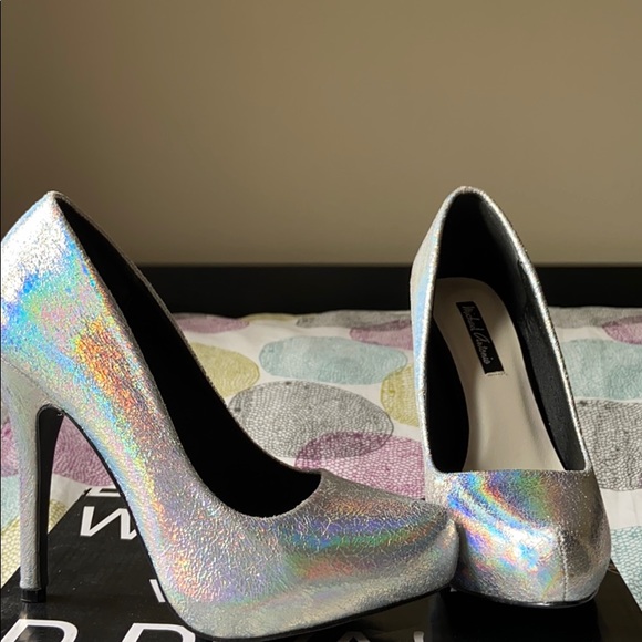 Silver platform heels - Picture 2 of 4